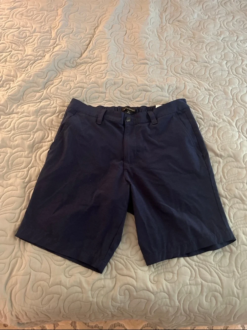 Banana Republic Navy Flat-Front Men's Shorts